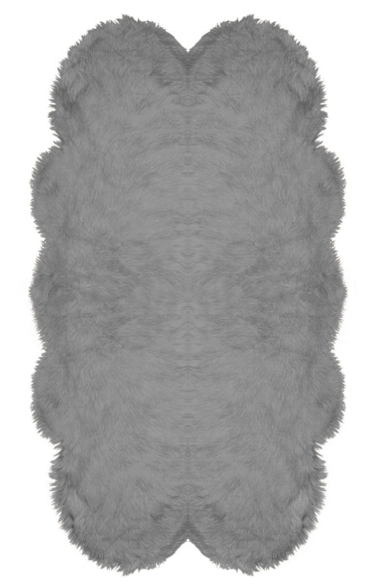 Natural Shape Sheepskin Grey 4'x6'